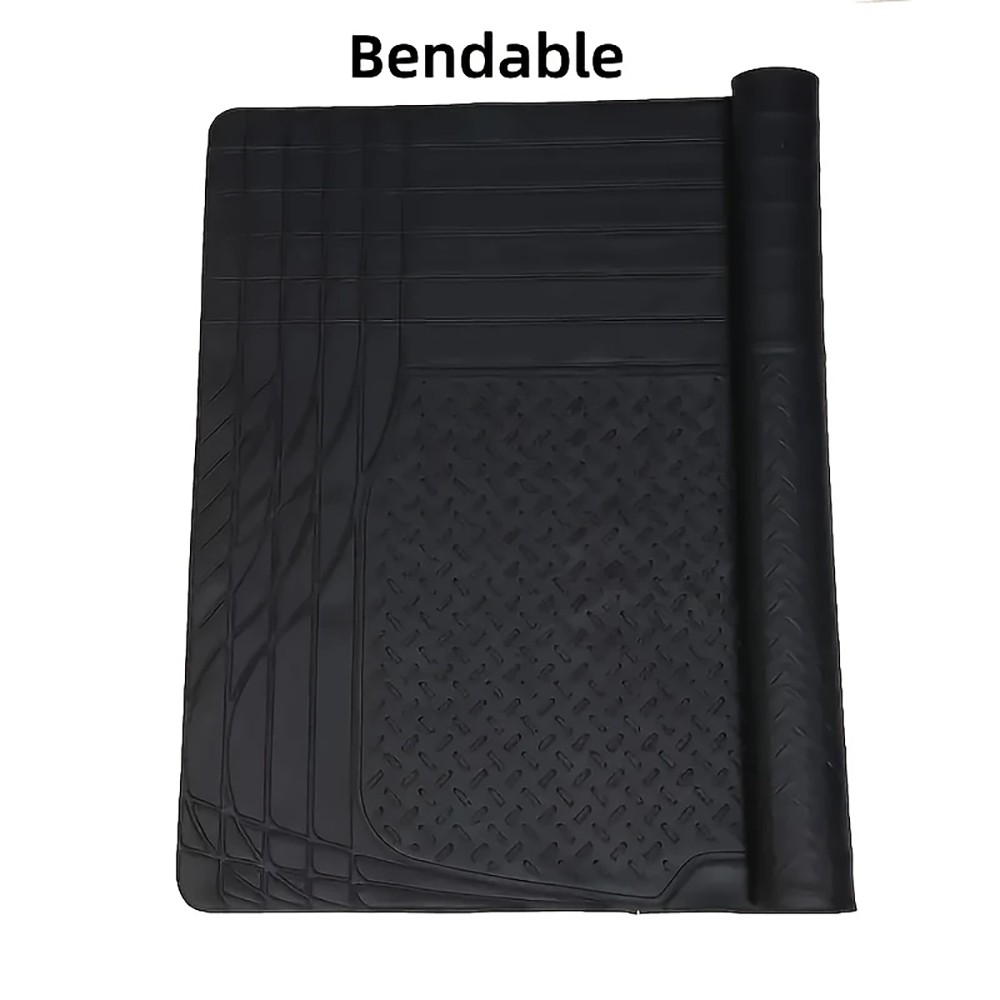 Heavy Duty Rubber Cargo Mat Liner All-Weather Trim-to-Fit Non-Slip Waterproof