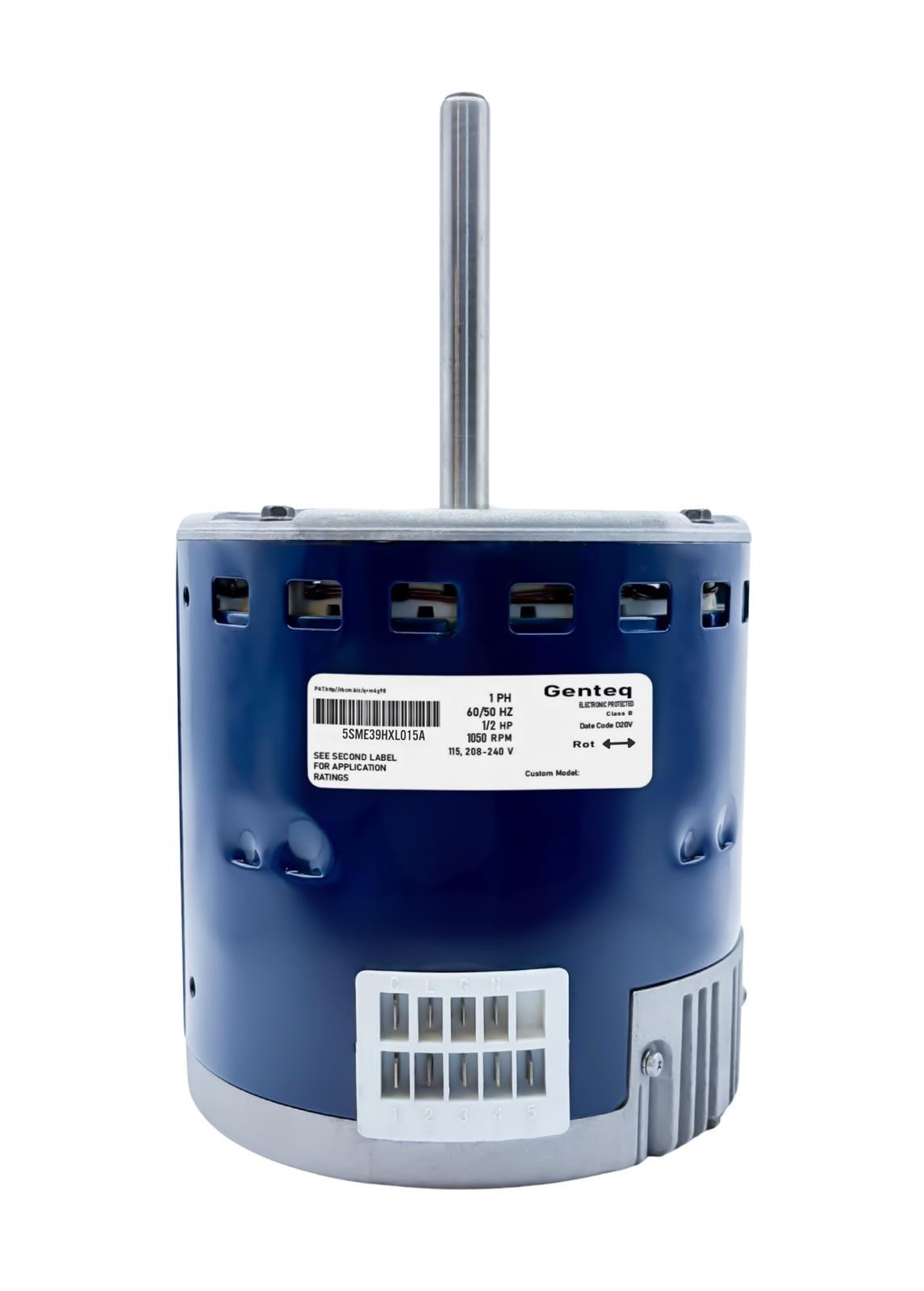 Genteq Blower Motor X13 5SME39HXL015A  1/2HP CCW