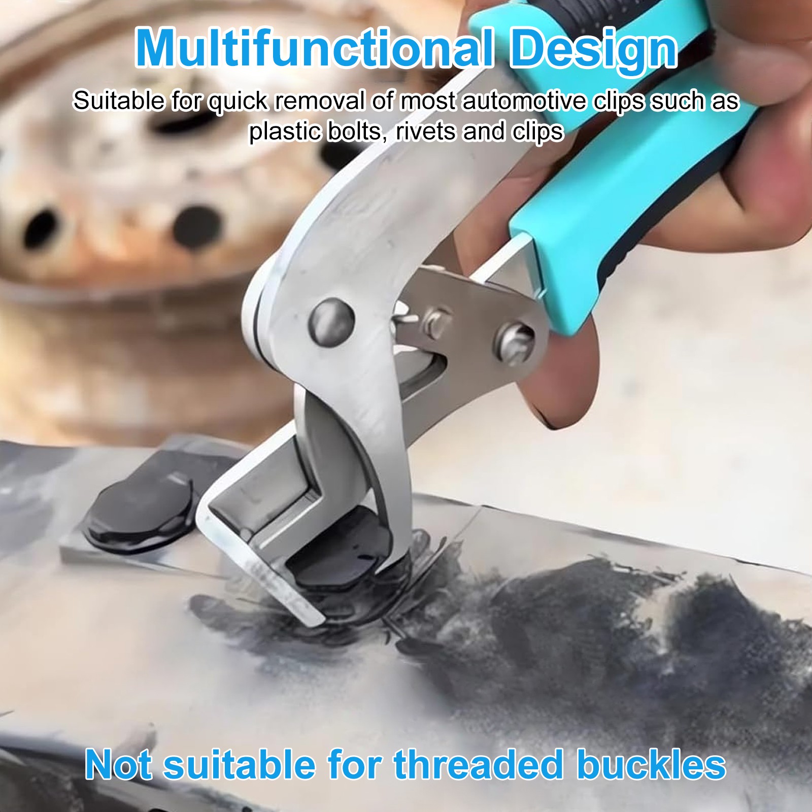 Car Clip Removal Pliers Trim Door Panel Fastener Remover Lever Disassembly Tool