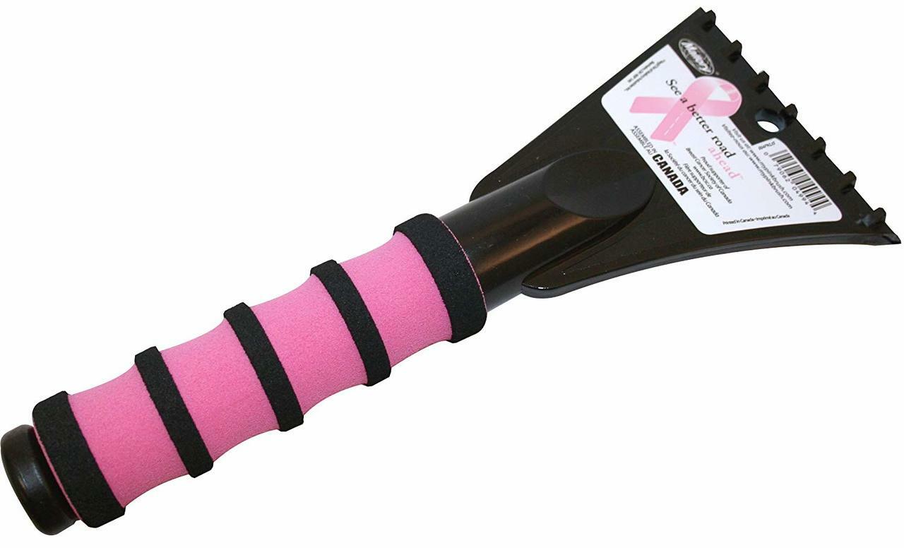 Hopkins 994PKUS Mallory Pink Snow Tools 10" Ice Scraper