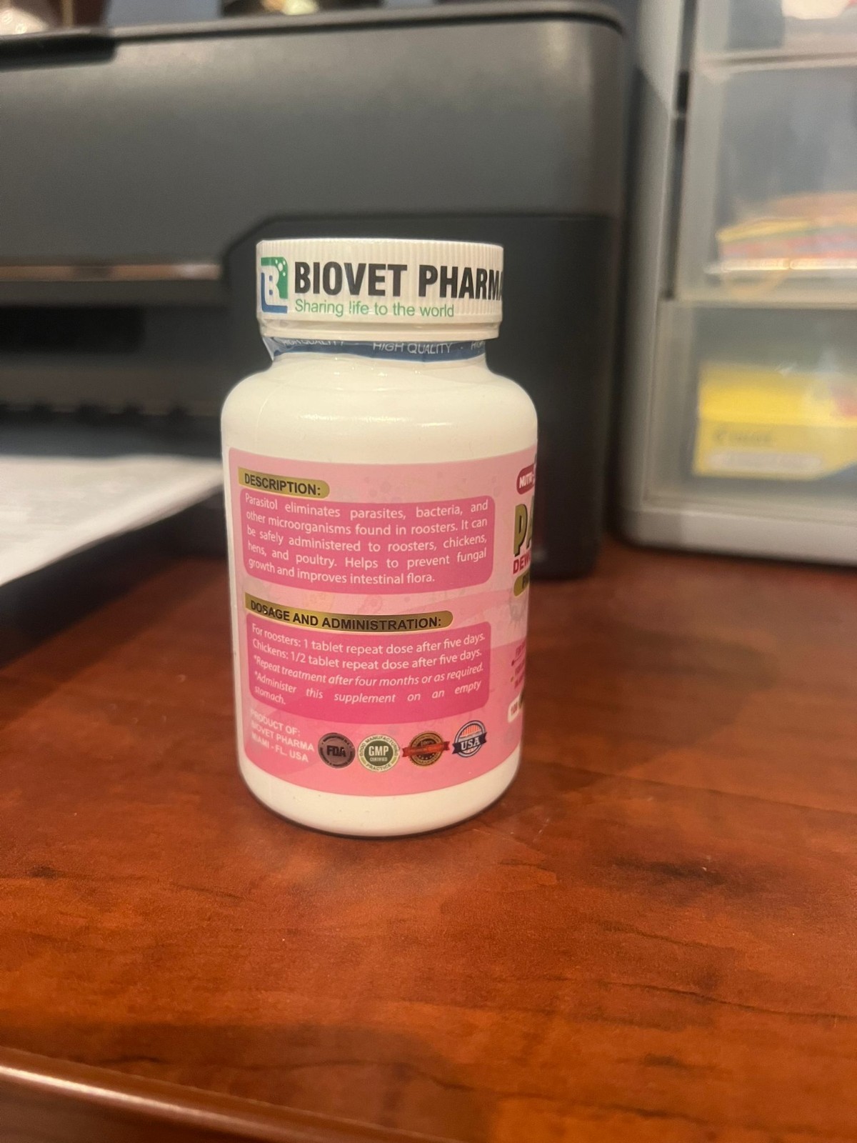 Parasitol Dewormer for Gamefowl Poultry Chicken, Gallos Desparasitante Natural