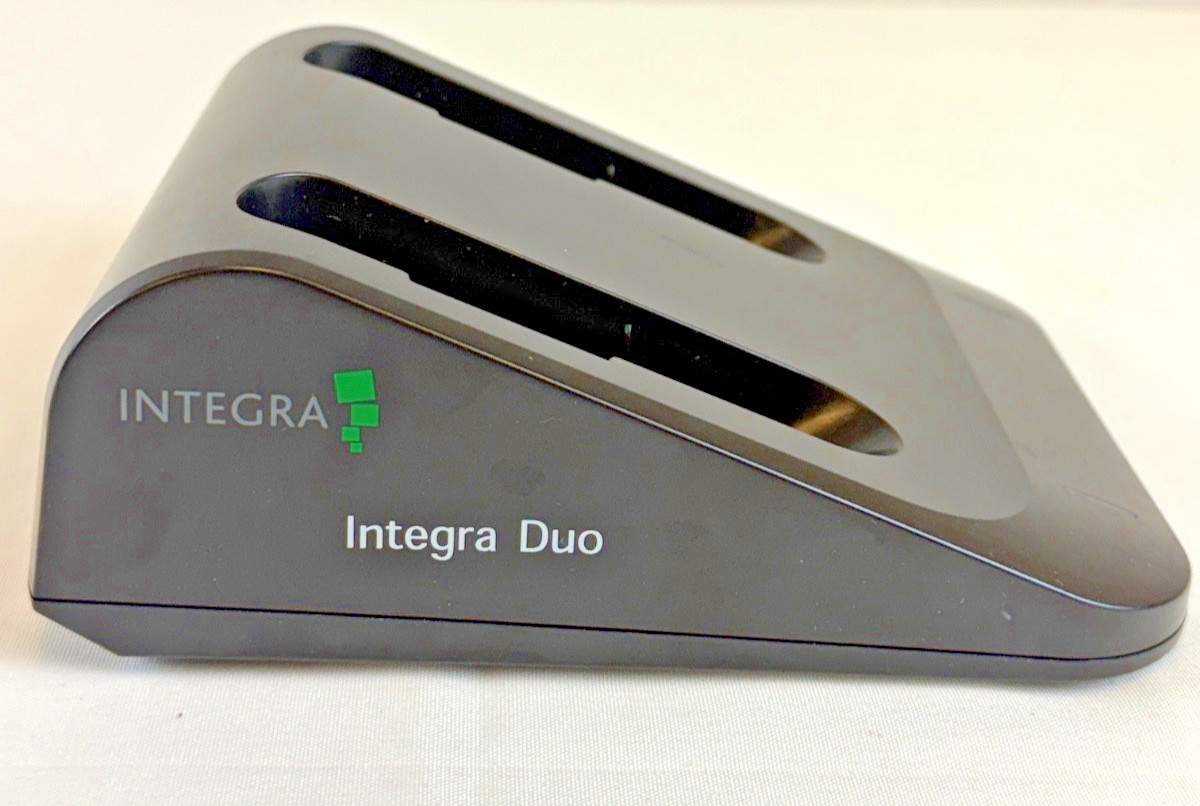 Integra 90624 DUO Dual Bay Battery Charger w/ Power Supply & Headlamp Cable