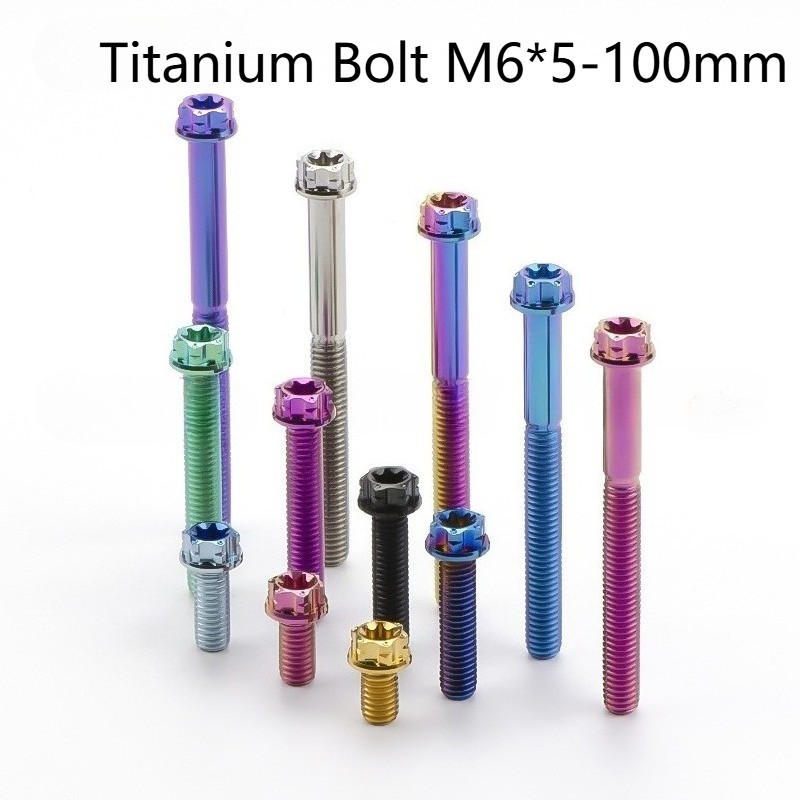Titanium Bolt Small Flange Torx Head Gr5 Screw M6x10 15 20 25 30 35 40 45-100mm