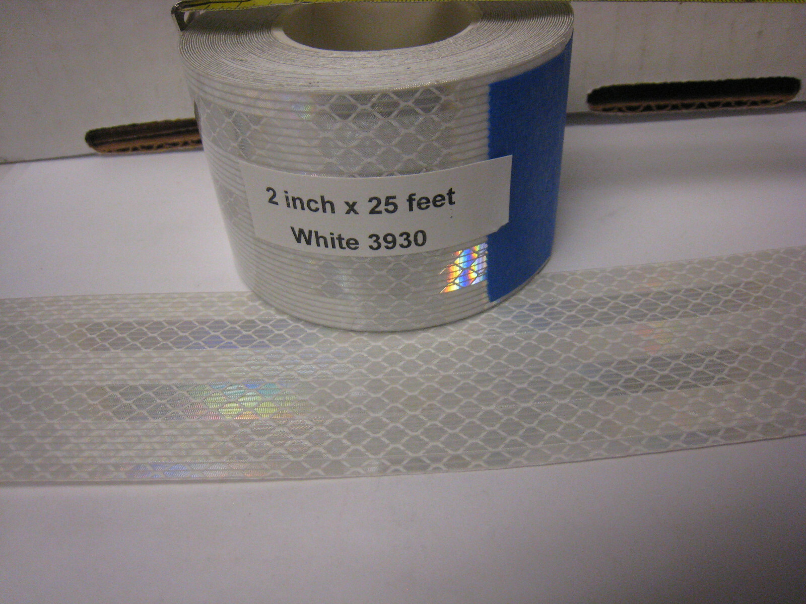 3M White 3930 High Intensity Prismatic Reflective  Tape 2" X 25 feet
