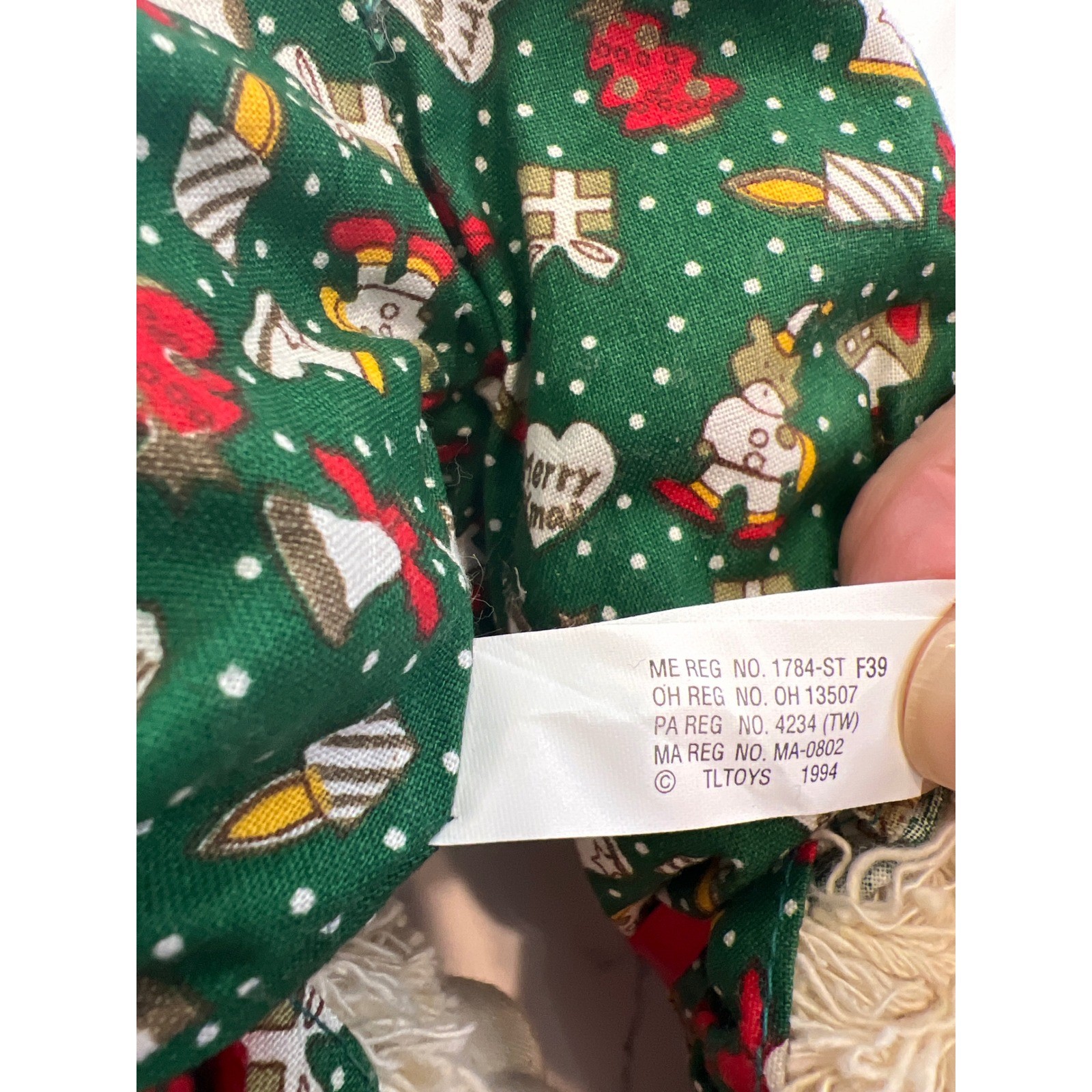 Vintage 1994 House of Lloyd,Christmas Around the World , "Floyd" Bunny