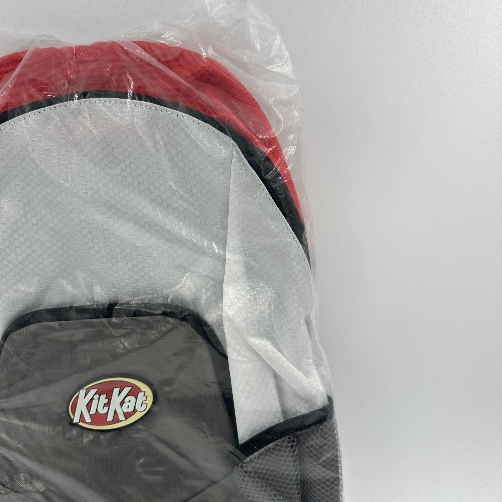 Kit Kat Backpack Lightweight Candy Collector Poly White Red Gray Rubber Logo