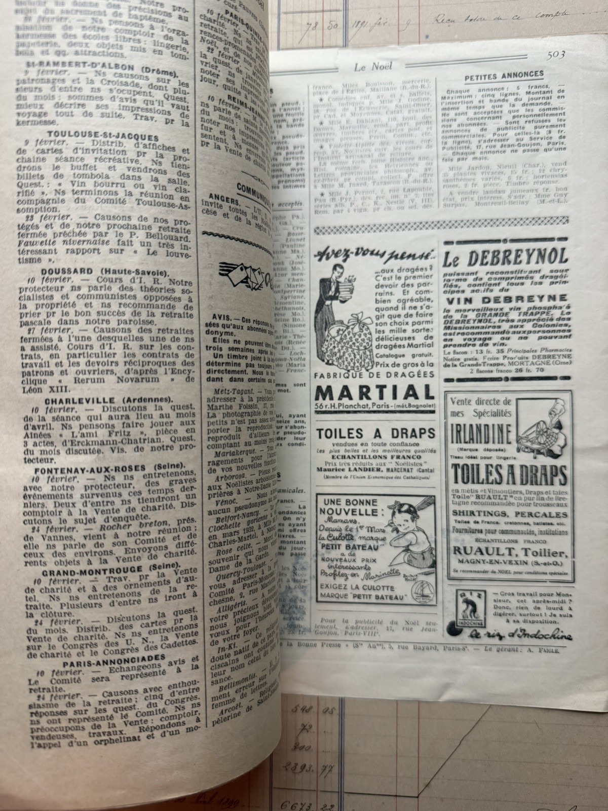 Large Lot Antique Vintage Authentic French Ephemera - Handwritten Letters Photos