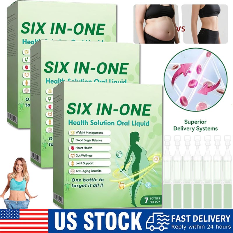 Six-in-One Health Solution Oral Liquid,one Bottle to Target It All HOT