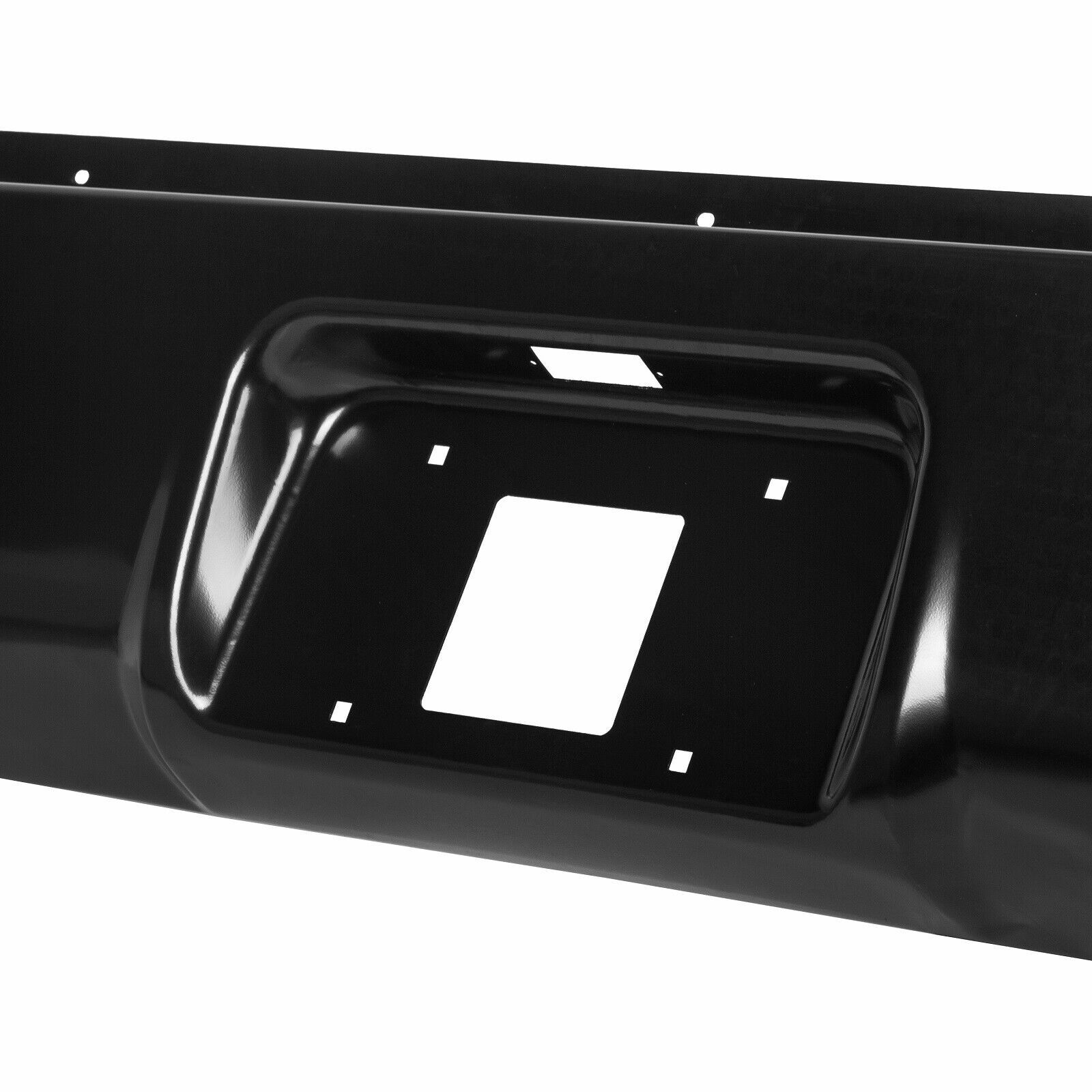 Rear Bumper Roll Pan w/LED License For 1999-2007 Chevy Silverado GMC Sierra 1500