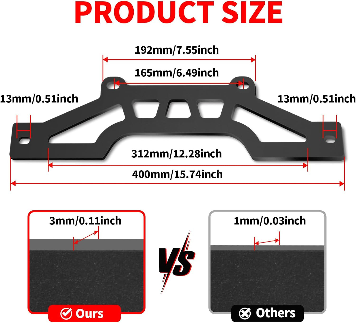 Fit Can Am Maverick X3 & Max Shock Tower 14" LED Light Bar +Mount Bracket+Wire