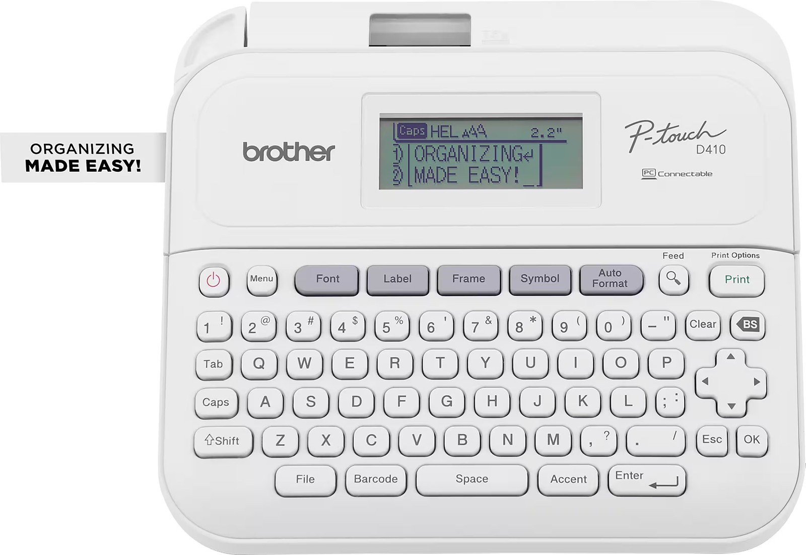 Brother P-touch PT-D410 Label Printer 18mm 3/4 " White NEW EXTRA TAPES AVAILABLE