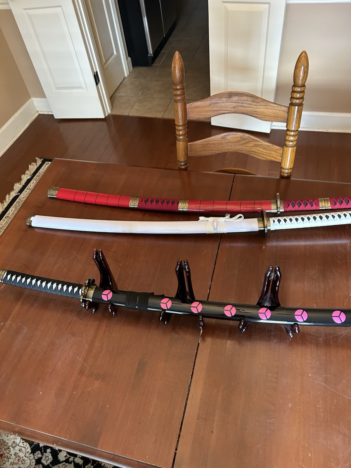 Set 3 - One Piece Japanese Anime Samuri Cosplay Swords