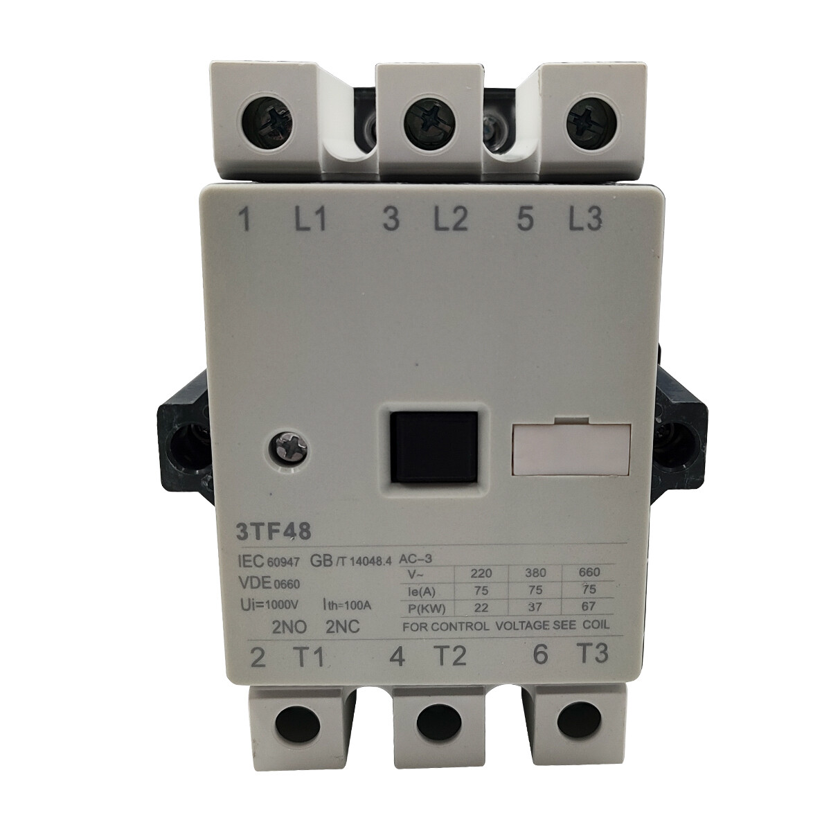 AC 3TF48 Contactor 120V coil same as Siemens Contactor 3TF4822-0AK6 75A2NO2NC