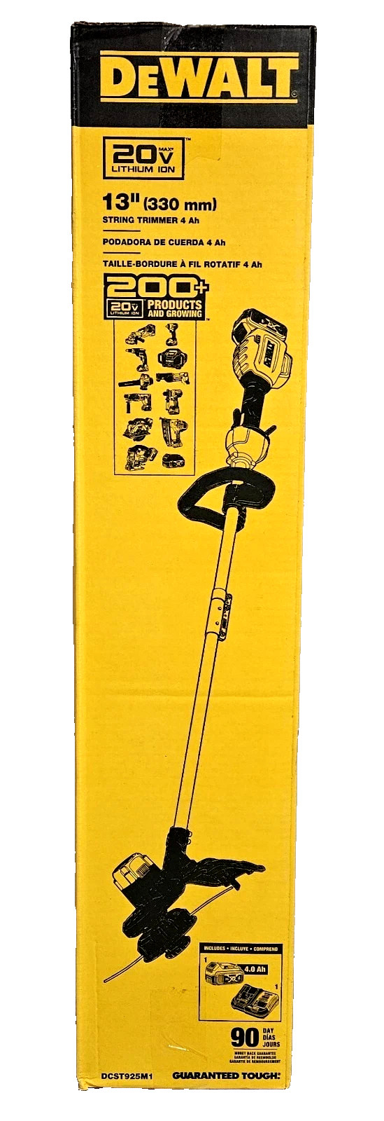 New DeWALT DCST925M1 20V GENUINE 13" String Trimmer Kit (4 Ah) BATTERY INCLUDED!