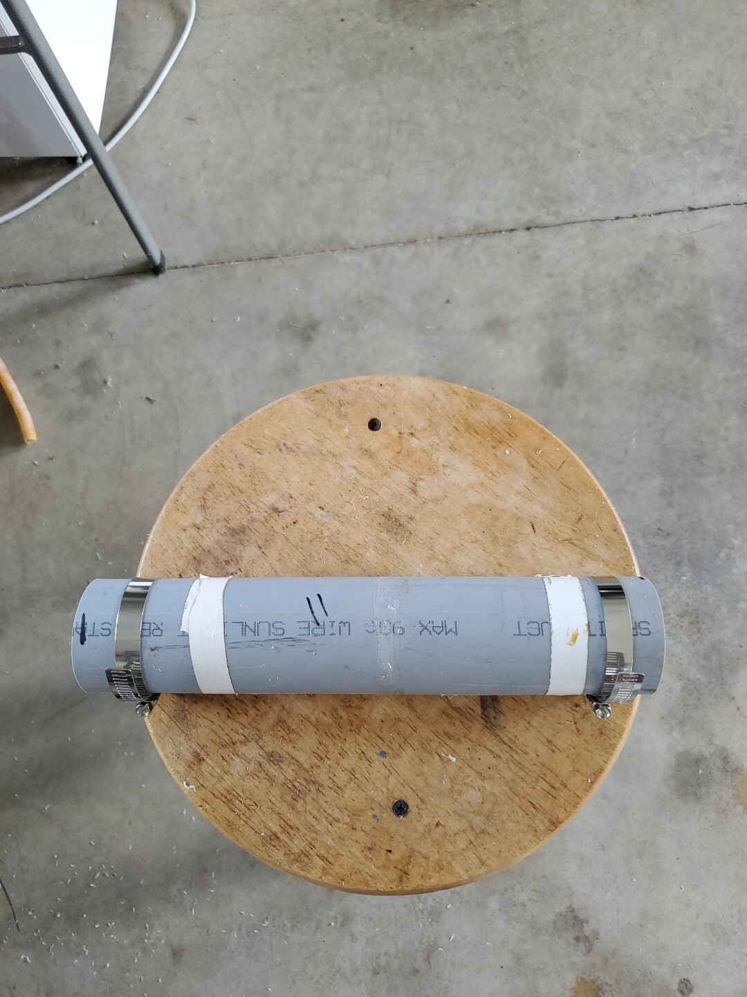 2 in. X 11" PVC SCH40 SPLIT Repair Split Conduit Pipe with clamps schedule 40