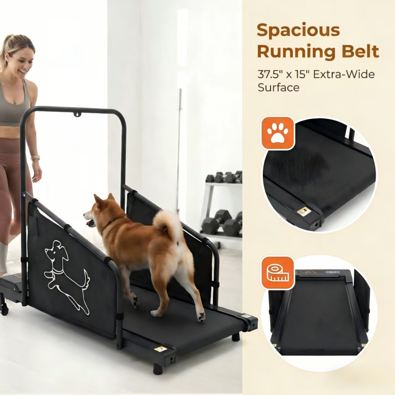 Dog Pacer Treadmill Electric Remote Control Healthy Fitness Run Walk Medium Dogs