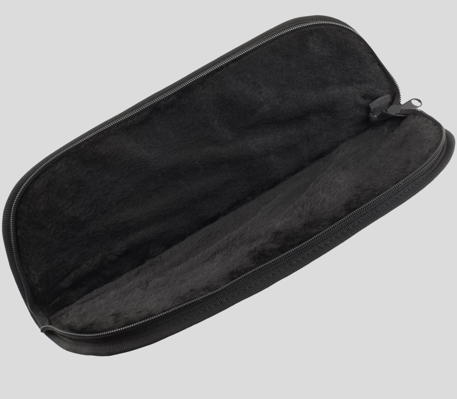 13.5" Zippered Knife Carrying Storage Vinyl Case Pouch Pack Black Cordura