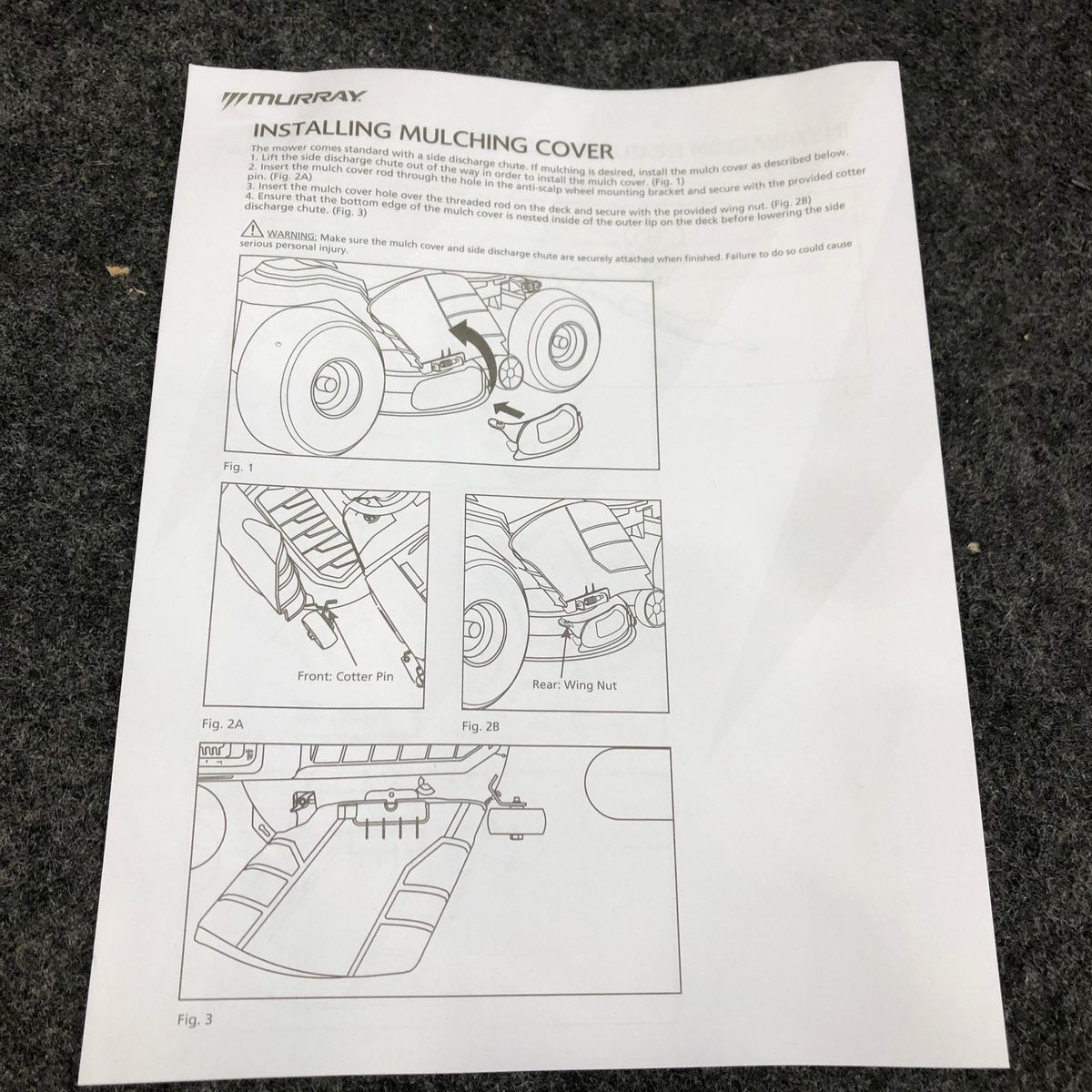 MURRAY Mulching Kit for Riding Mowers with 42 in. Deck