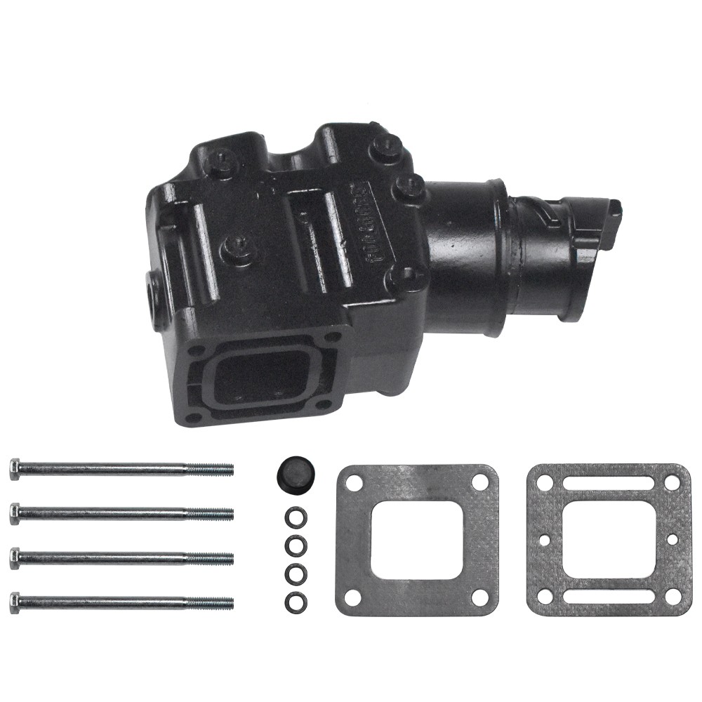 PAIR Exhaust manifold Riser elbow 4.3L 5.0L 5.7L 305 350 V8 For MerCruiser 4"