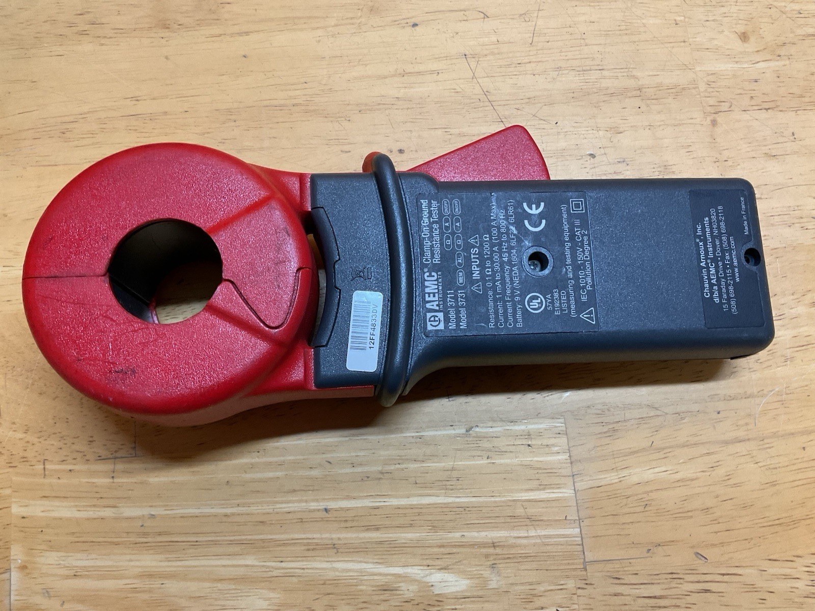 AEMC 3731 Clamp-On Ground Resistance Tester