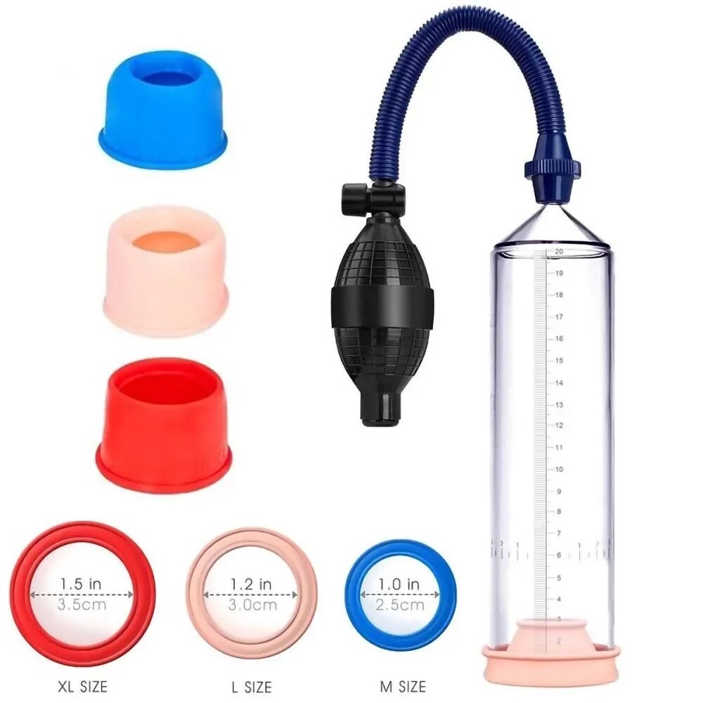 Male Vacuum Penis Pump Enhancement Enlargement Penis Enlarger Growth Power Up US