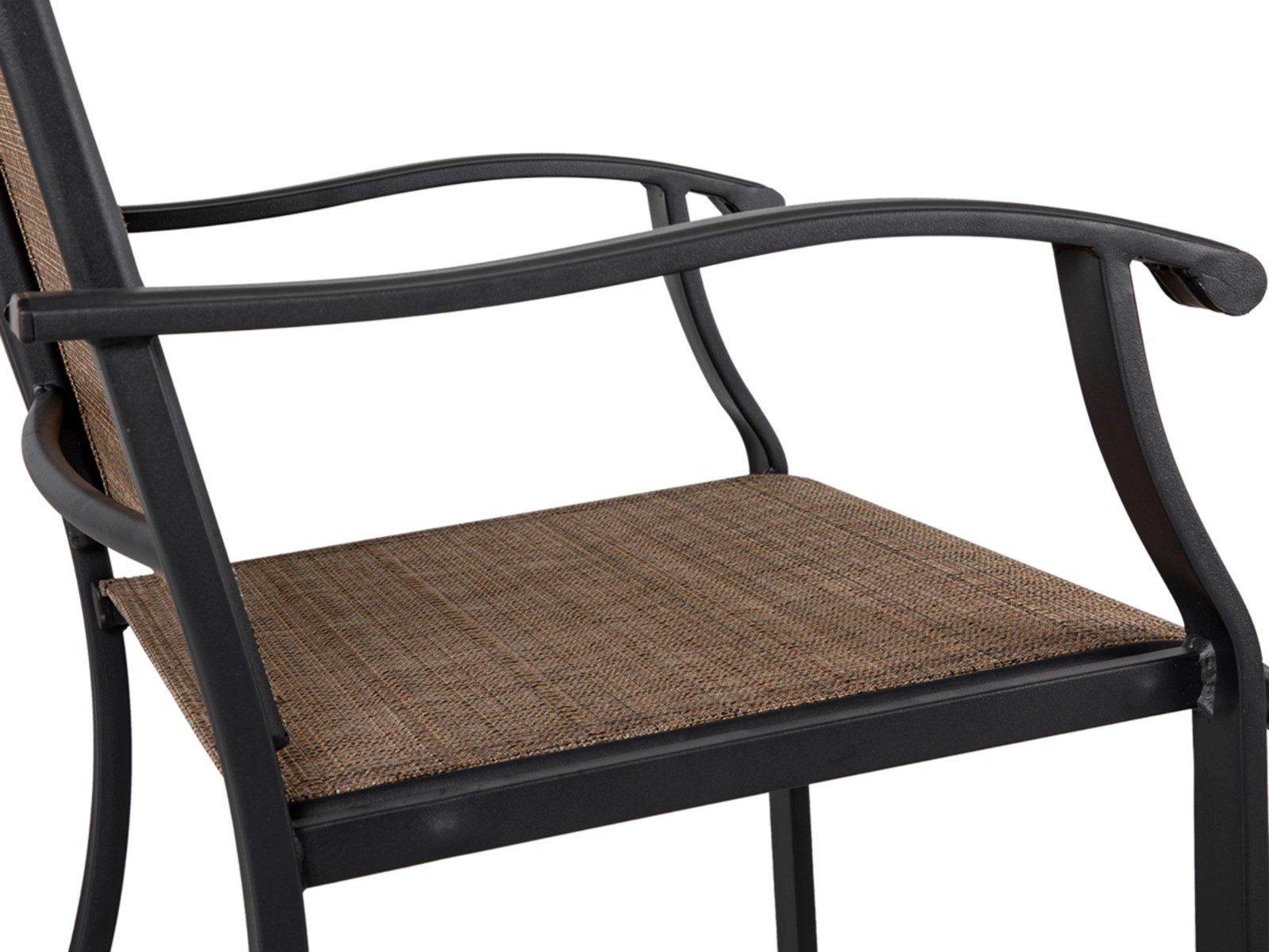 SET OF 2 Nuu Garden Outdoor Dining Chairs Textilene Fabric with Armrests Patio