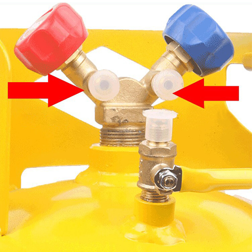 Refrigerant Recovery Tank with Float Switch, 30LB Capacity Ac Recovery Cylinder