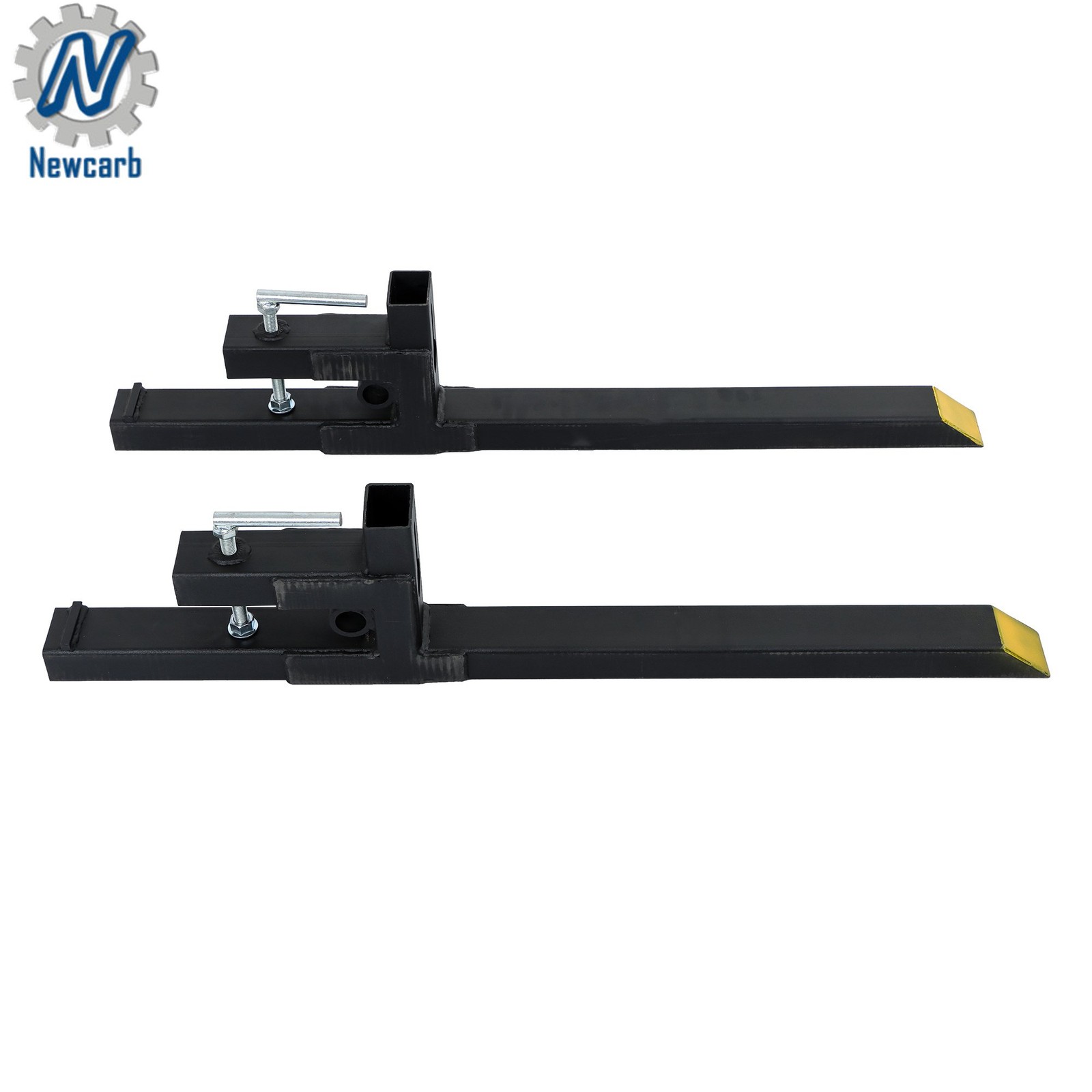 2000 Lbs 43" Clamp On Loader Bucket Forks Tractor Skid Steer Pallet Forks