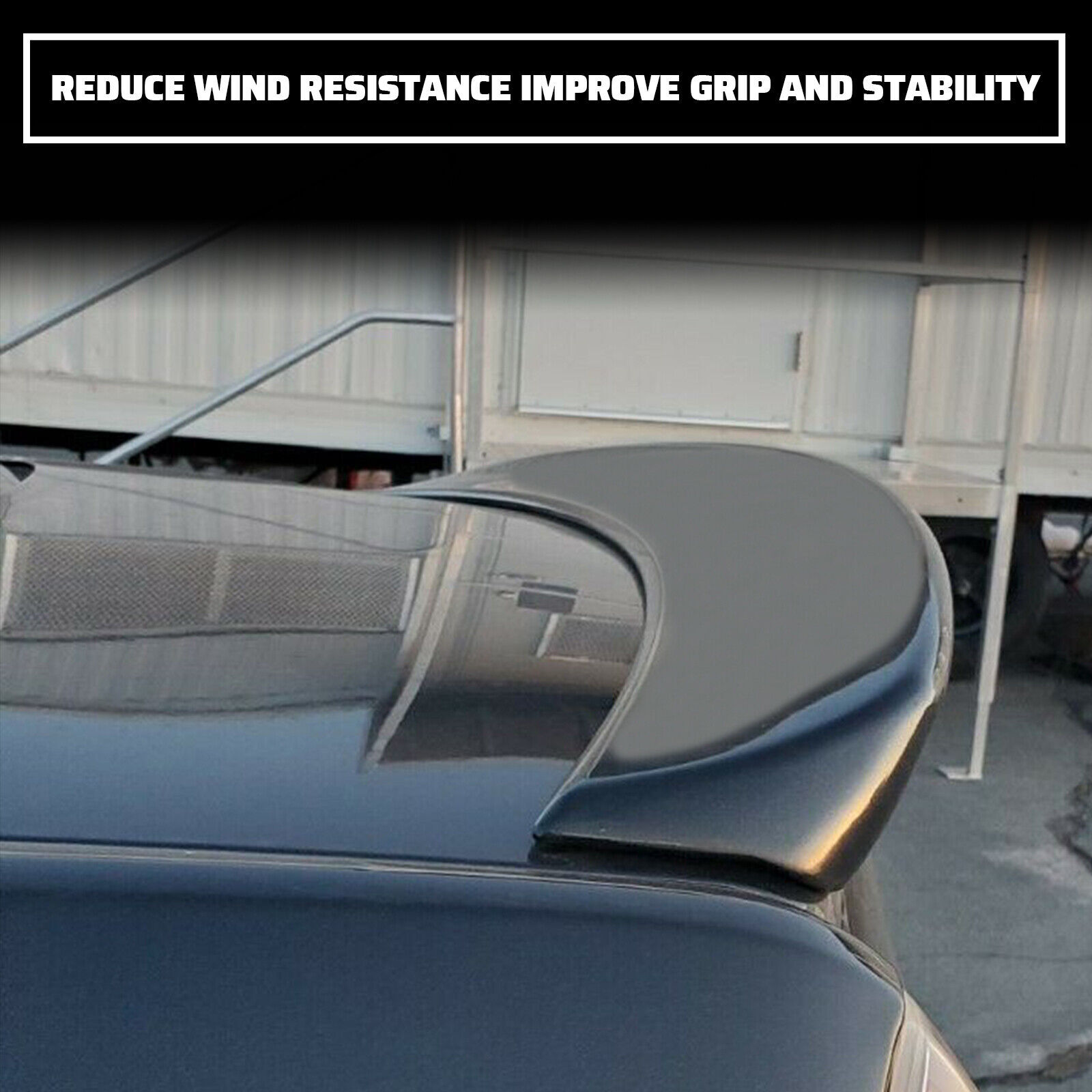 HECASA Trunk Lip Spoiler Rear Wing For Chrysler 300 11-23 Factory Style Painted