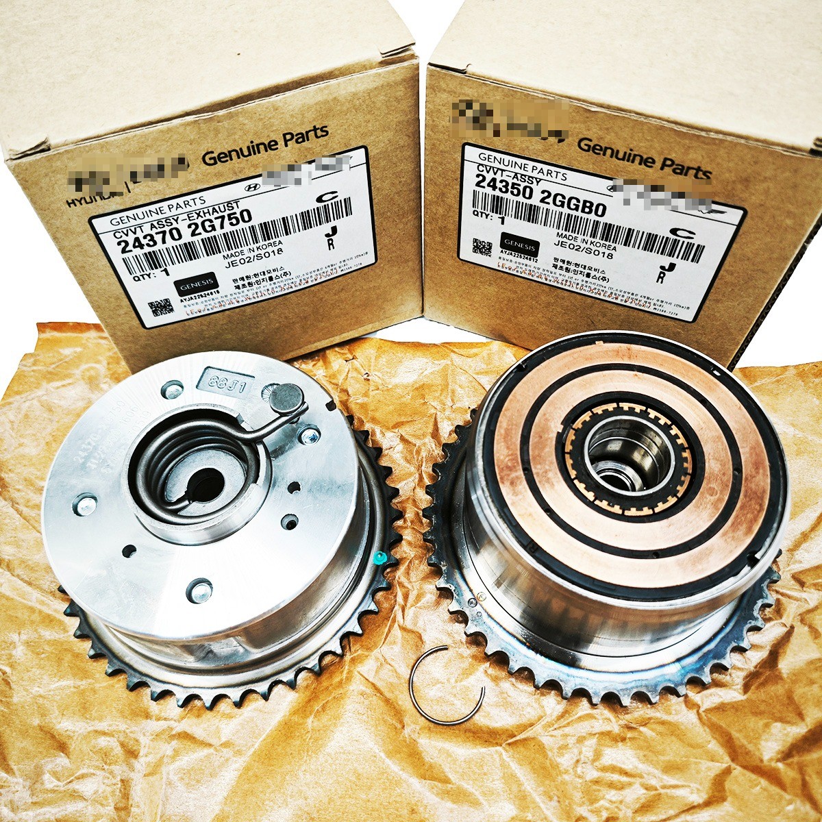 NEW Intake & Exhaust CVVT SET 243502GGB0 243702G750 for Hyundai Kia