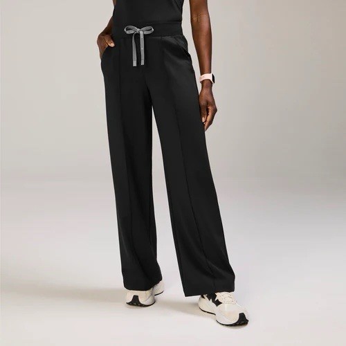 FIGS FormX Mock Neck Scrub Top/High Waisted Salina Wide Leg Pant Set XS