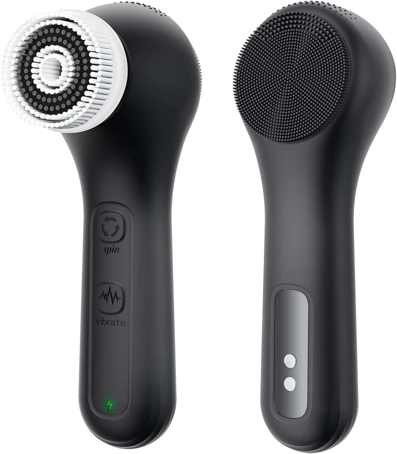 Vibrating and Rotating Face Scrubber Waterproof Rechargeable Facial ...