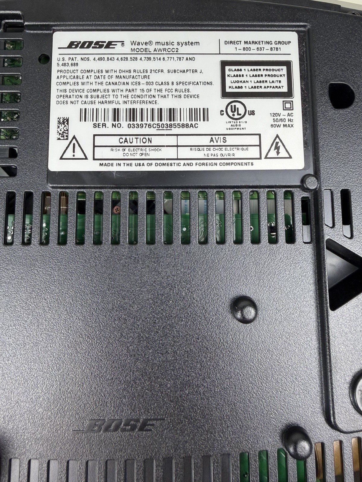 Bose Wave Music System AWRCC2 3-Disc Multi-CD Changer **FOR PARTS**