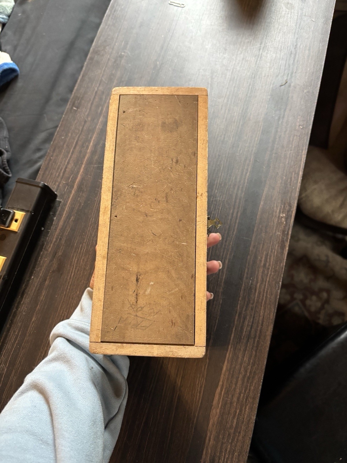 Antique Russell Jennings Spur Auger Bits Original Three Tiered Wooden Box