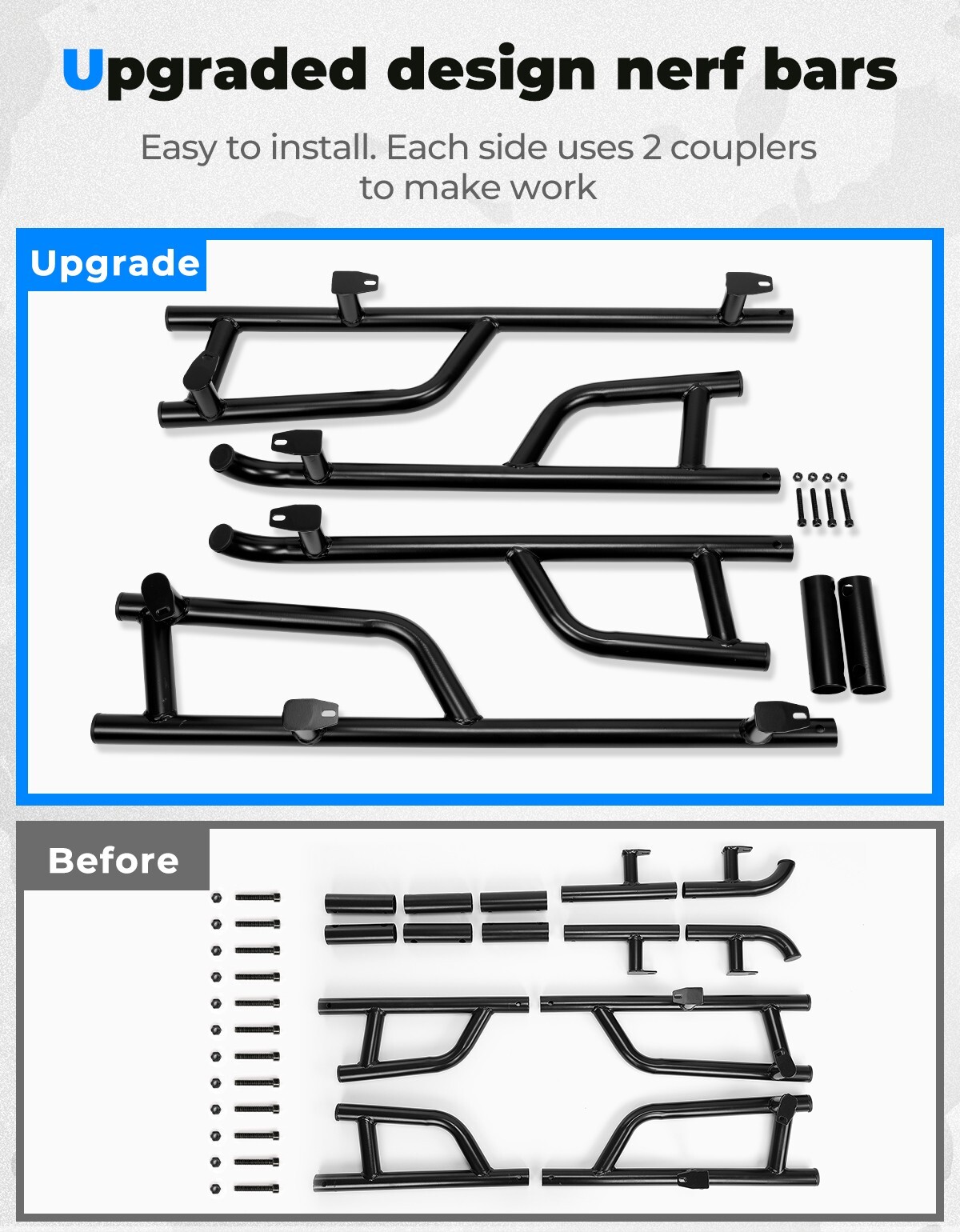Upgraded Nerf Bars Rock Slider Heavy Duty for 2017-2025 General XP 4 1000