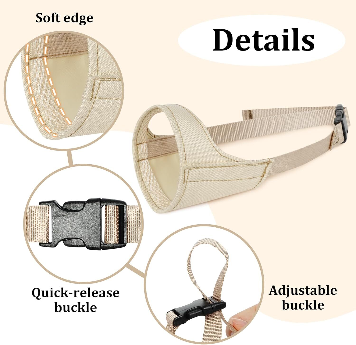 Short Snout Dog Muzzle, Small Muzzle for Chihuahua Shih Tzu American Bully