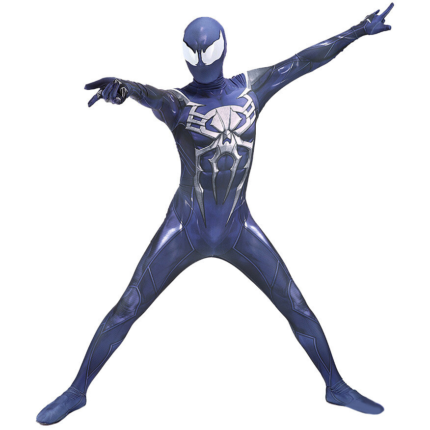 PS4 2099 Spider-Man Venom Jumpsuit Spiderman Costume Cosplay Halloween Adult Kid