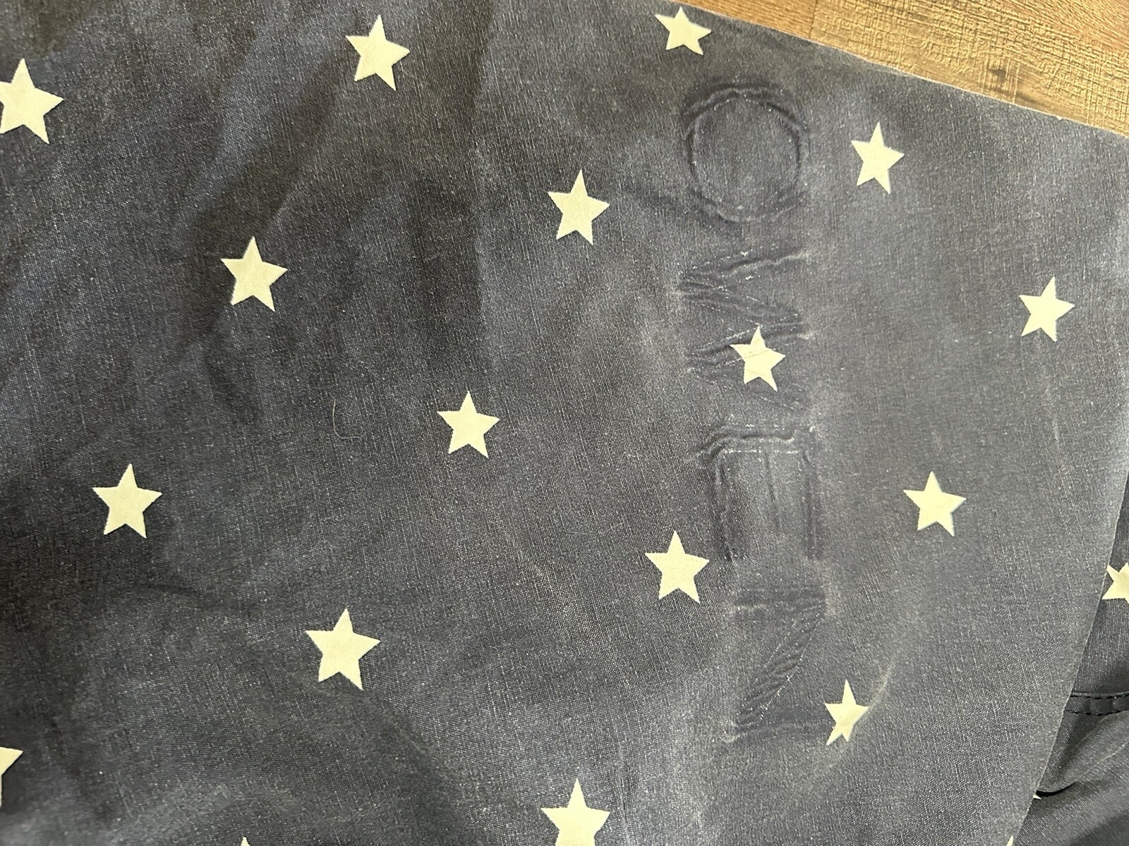 Pottery Barn Kids Anywhere Beanbag Navy Glow-in-the-Dark Stars Slipcover