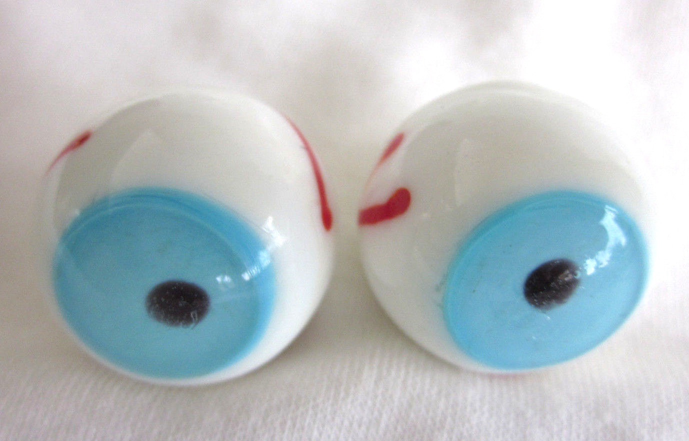 (2) EYEBALL Marbles eyes (blue or brown) Handmade art glass ball 3/4"