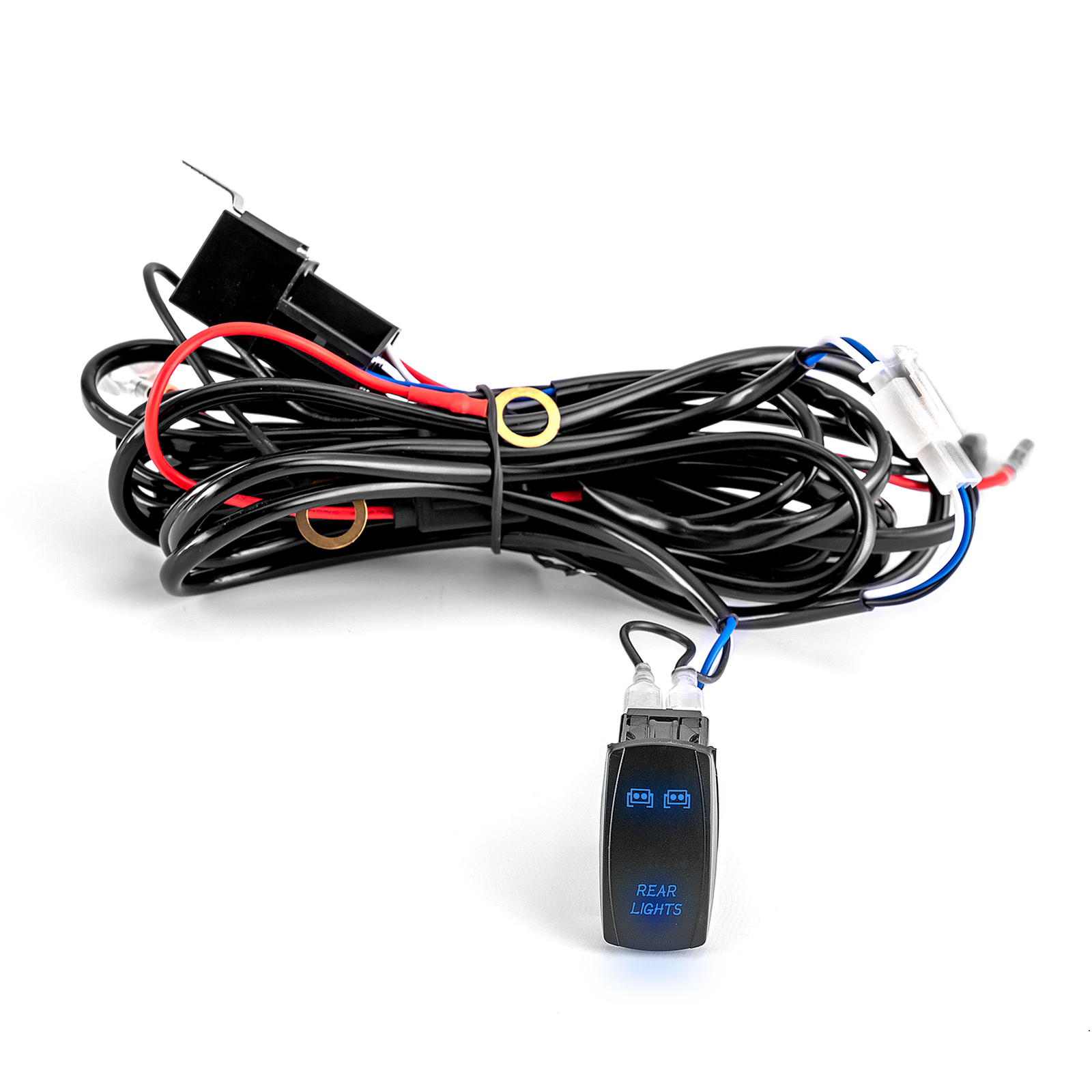 2 LEAD REAR LIGHT Rocker Switch Wiring Kit For Polaris Ranger 570 RZR 900 1000