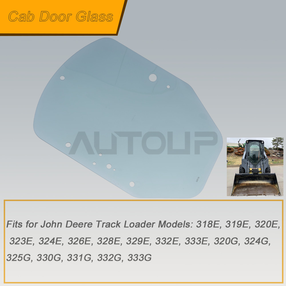Cab Door Glass For John Deere 318E 323E 333G Skid Steer #T344818