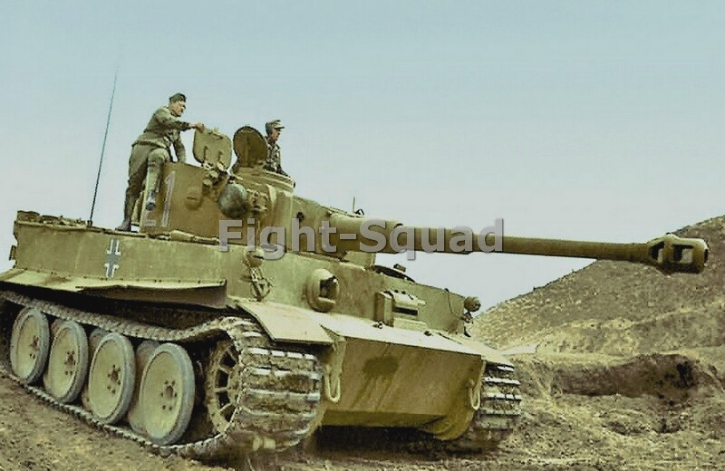 WW2 Picture Photo Tunisia 1943 German Tank Tiger 1 Ausf  Panzer Abteilung 4145