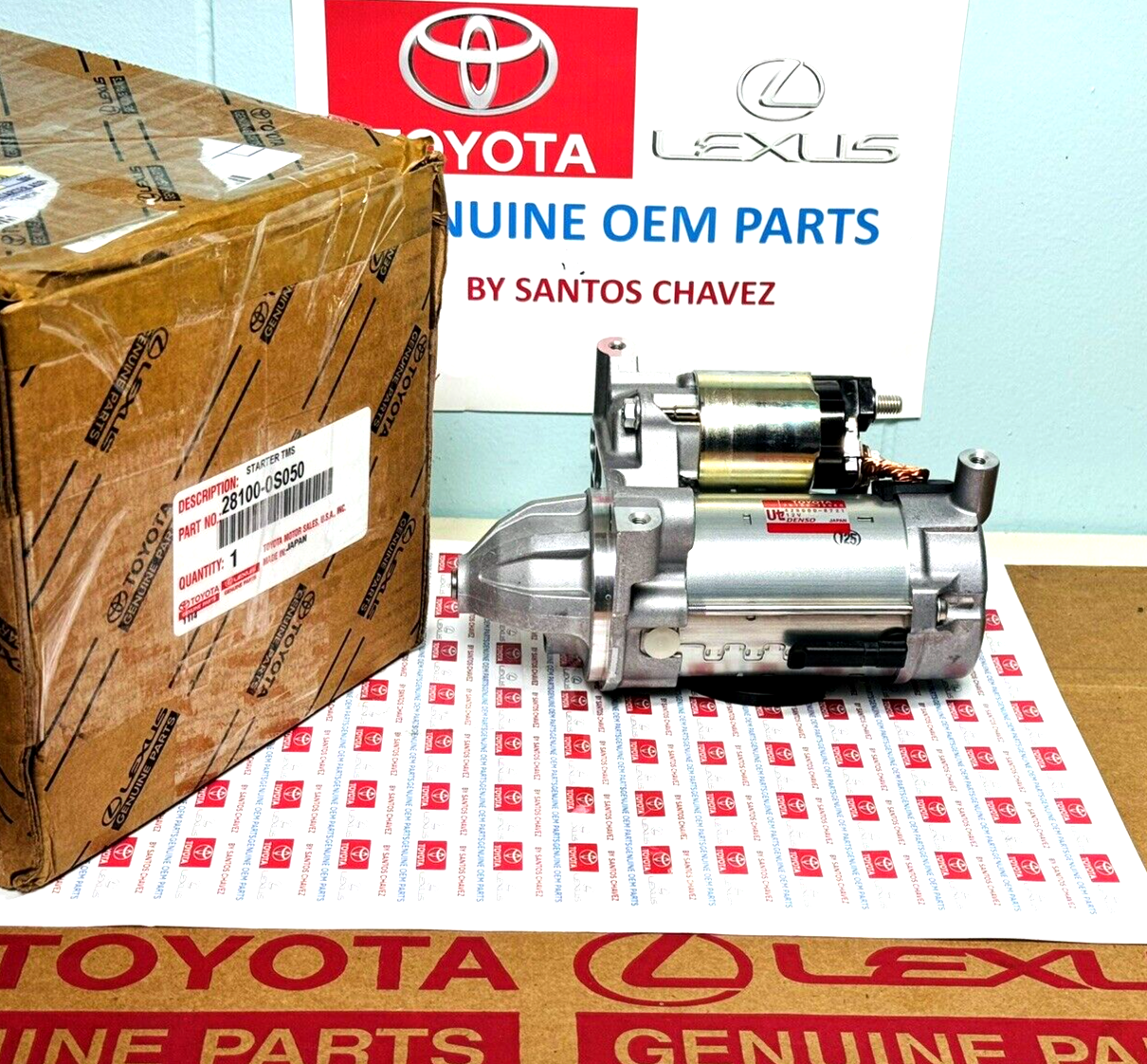 2007-22 Tundra,Sequoia,Land Cruiser 5.7L V8 Starter GENUINE OEM PART 28100-0S050