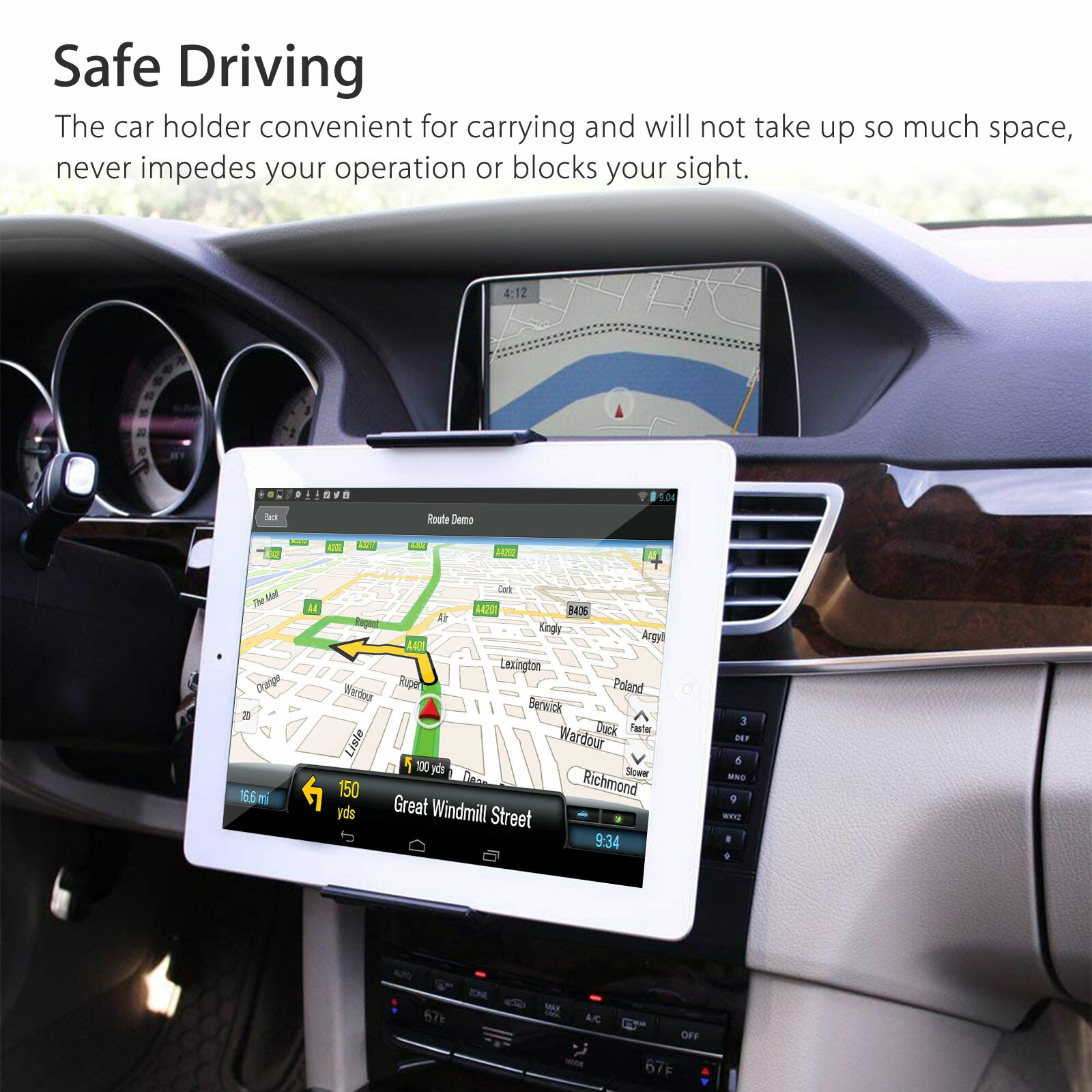 360° Car CD Slot Holder Mount Stand Universal for Galaxy Tab iPad Tablet Phone