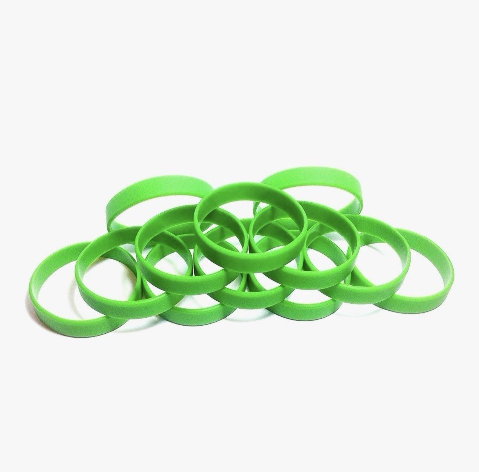 Silicone WristBands Unprinted 6 Pcs. For Carnivals Or Events