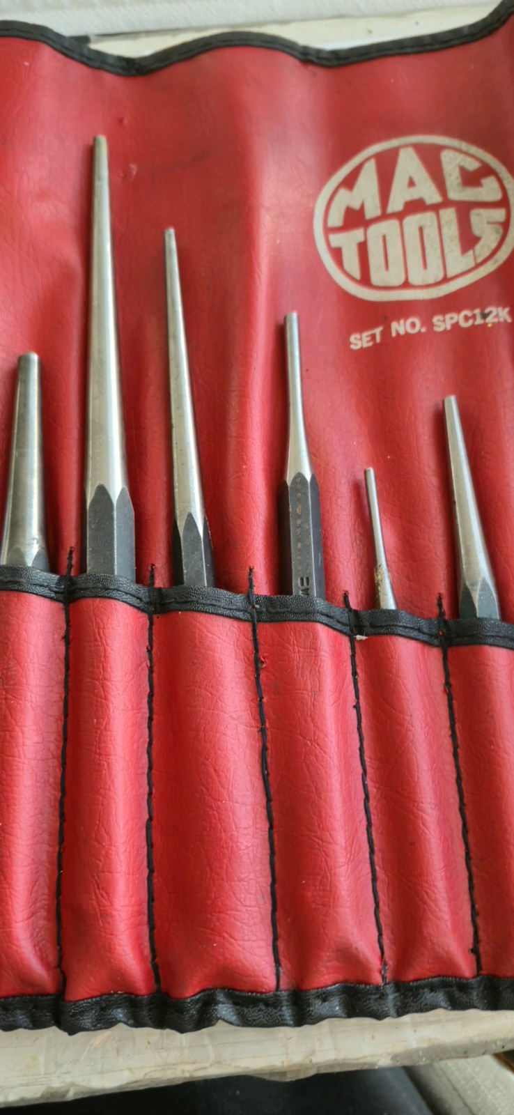 MAC TOOLS 9 PIECE CHISEL & PUNCH SET + 3 OTHERS