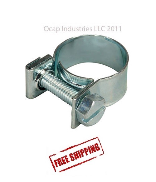 (10) Fuel Injector Hose Clamp 3/8" injection clamp (9/16" to 5/8") Free Shipping