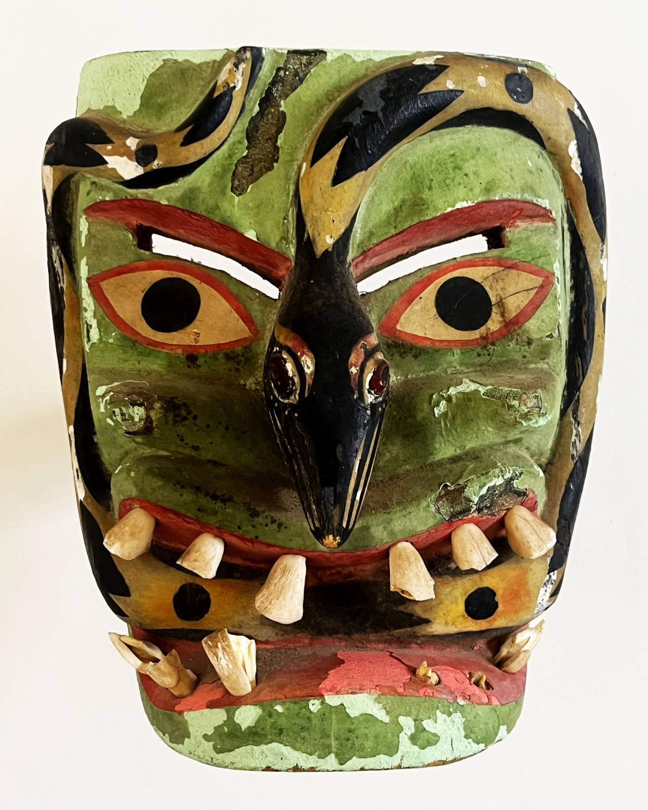 VTG VICTORIANO SALGADO URUAPAN MICHOACAN FECUNDIDAD DIABLO SNAKE WOOD MAQUE MASK
