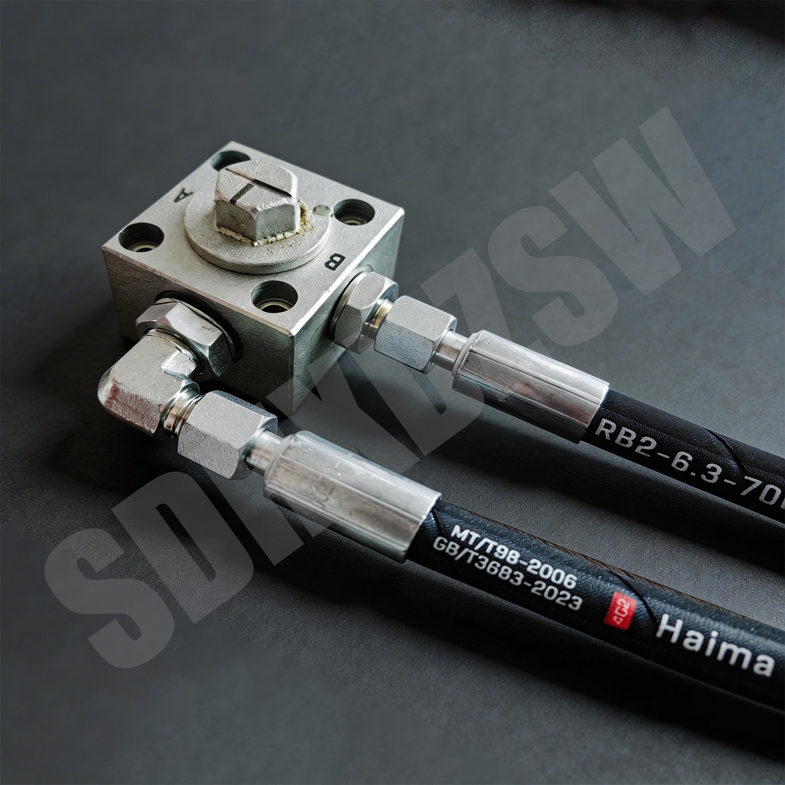 AGT Miva China Mini Excavator M14x1.5x 36" Hydraulic Hose New Both Ends Straight