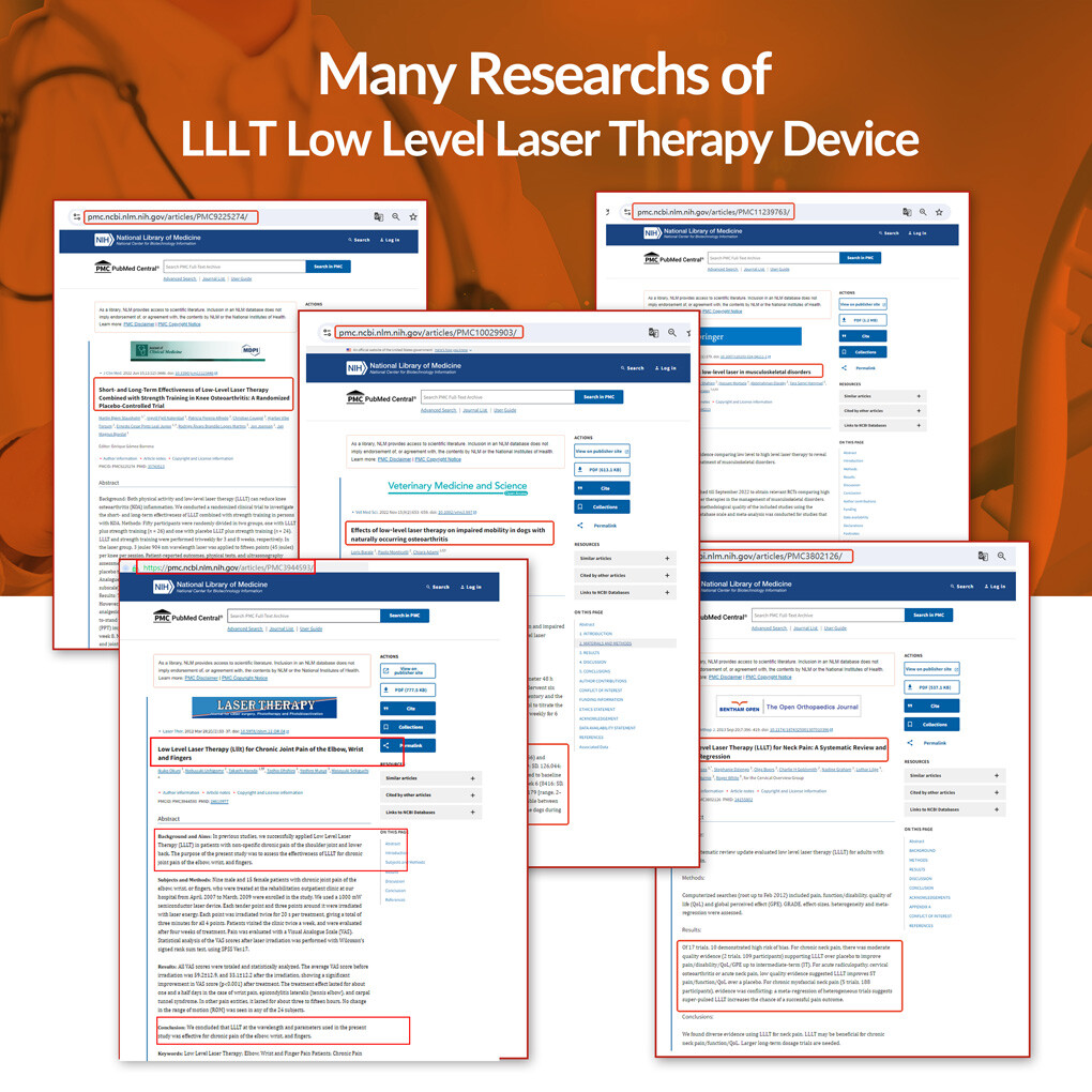 Medical 1760mW Cold Laser Therapy Device Class4 Human Horses Dogs Pain Relief